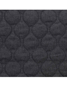 Tissu coton matelassé wave - Denim chambray 2