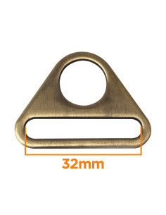 Anneau triangulaire passant 32 mm - Bronze