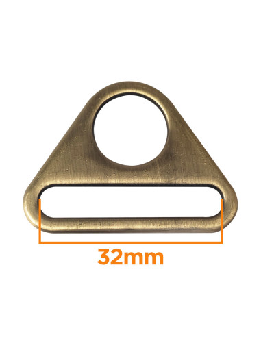 Anneau triangulaire passant 32 mm - Bronze