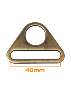 Anneau triangulaire passant 40 mm - Bronze