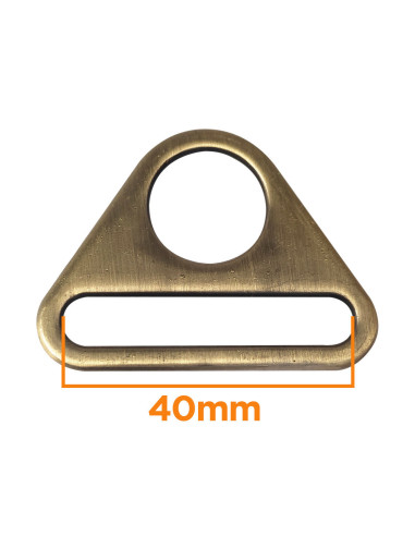 Anneau triangulaire passant 40 mm - Bronze