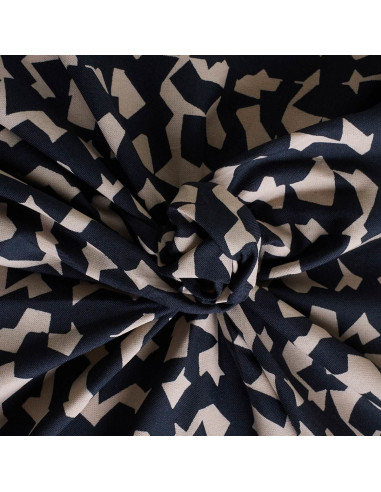 Tissu viscose Ekko Deep Charcoal - Atelier Brunette
