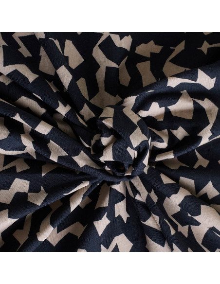 Tissu viscose Ekko Deep Charcoal - Atelier Brunette