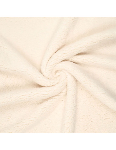Tissu sherpa - Crème