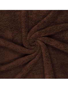 Tissu sherpa - Marron