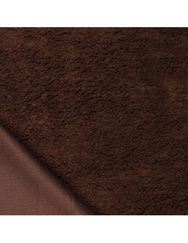 Tissu sherpa - Marron