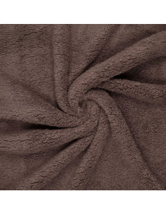 Tissu sherpa - Terre
