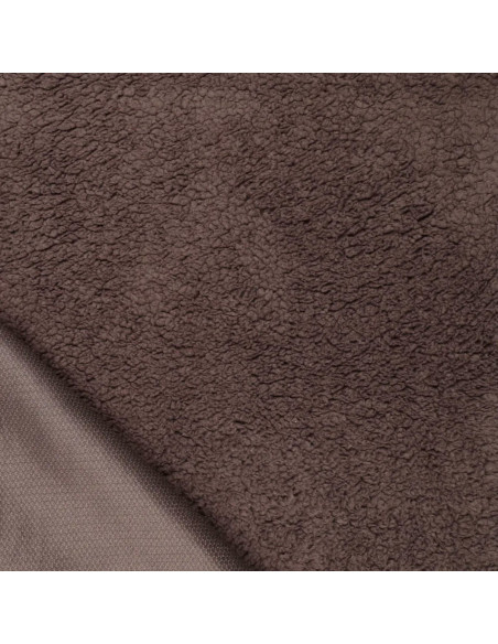 Tissu sherpa - Terre