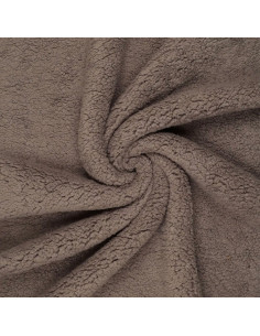 Tissu sherpa - Cacao