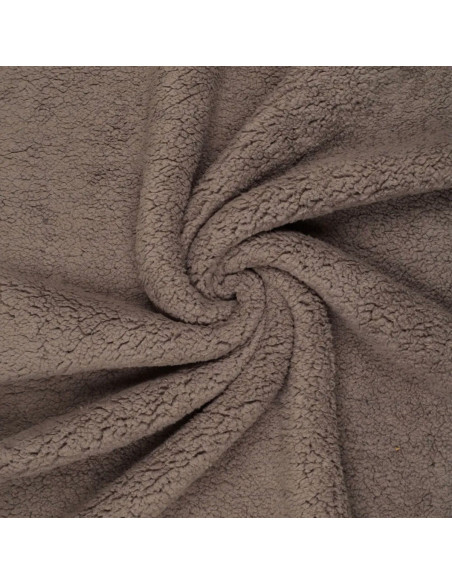 Tissu sherpa - Cacao