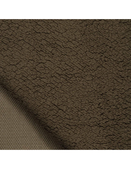 Tissu sherpa - Brun