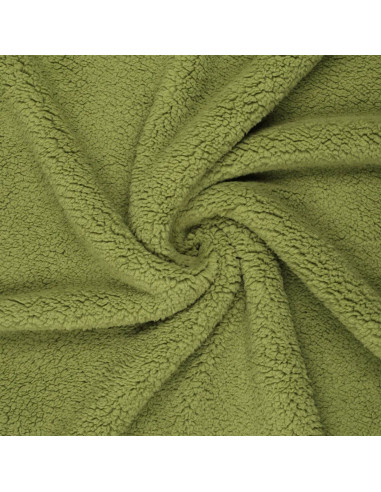 Tissu sherpa - Vert clair