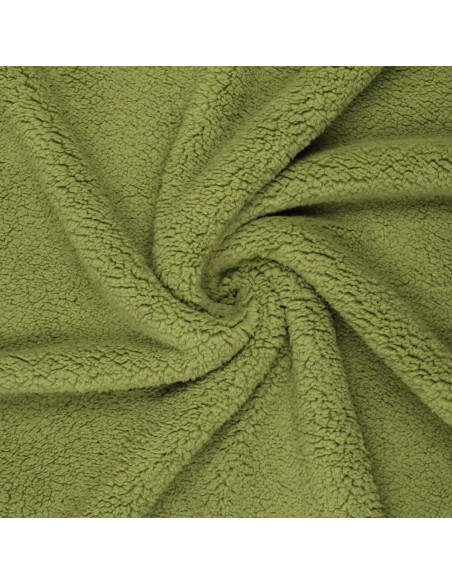 Tissu sherpa - Vert clair