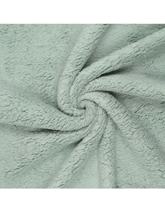 Tissu sherpa - Vert de gris