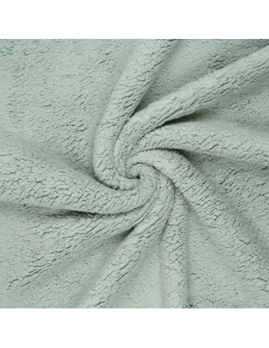 Tissu sherpa - Vert de gris