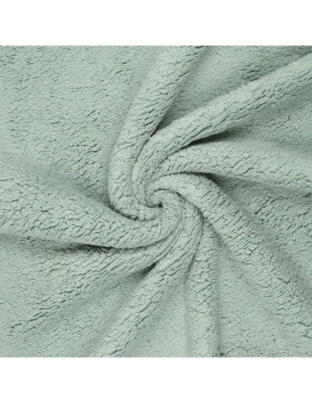 Tissu sherpa - Vert de gris