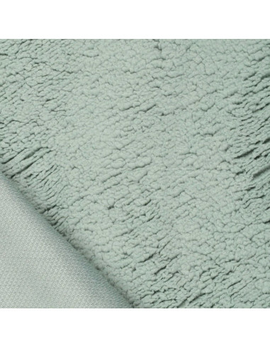 Tissu sherpa - Vert de gris