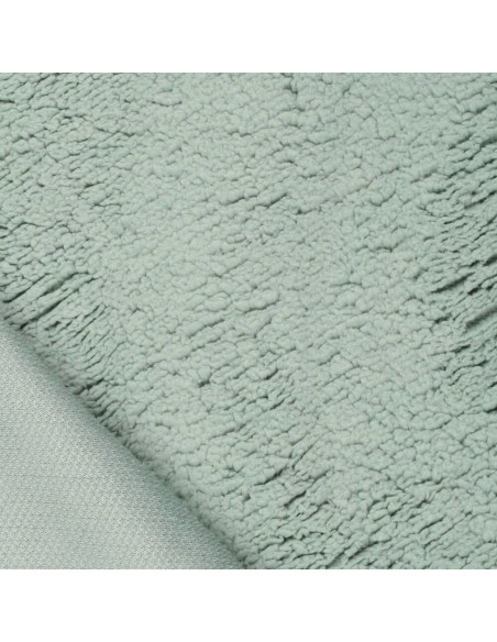 Tissu sherpa - Vert de gris