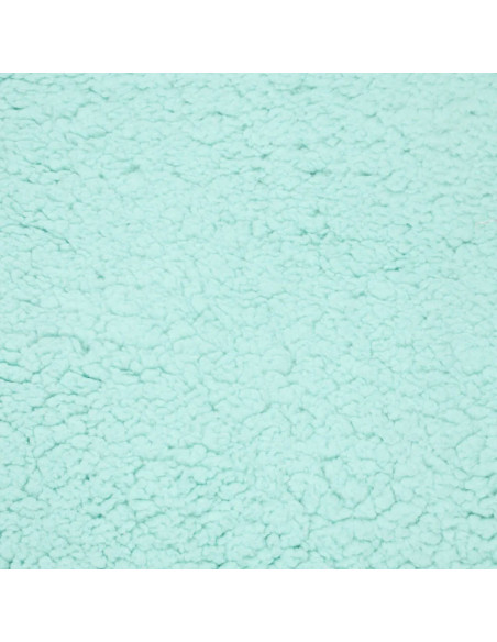 Tissu sherpa - Bleu glacier