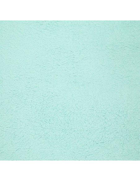 Tissu sherpa - Bleu glacier