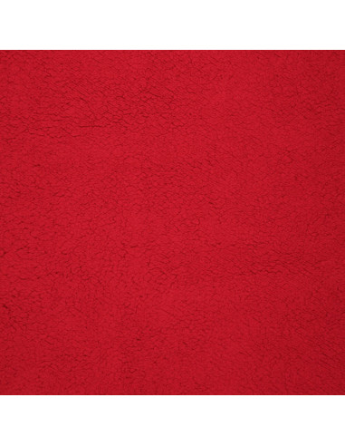 Tissu sherpa - Rouge