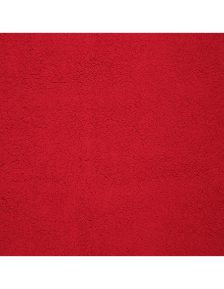 Tissu sherpa - Rouge