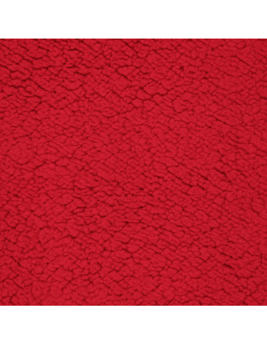 Tissu sherpa - Rouge
