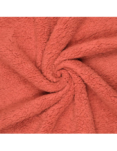 Tissu sherpa - Nacarat