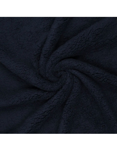 Tissu sherpa - Bleu marine foncé