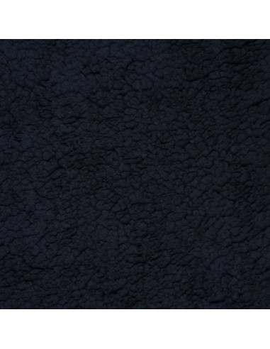 Tissu sherpa - Bleu marine foncé