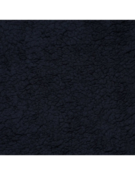 Tissu sherpa - Bleu marine foncé