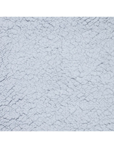 Tissu sherpa - Gris bleu