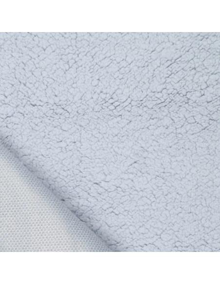 Tissu sherpa - Gris bleu