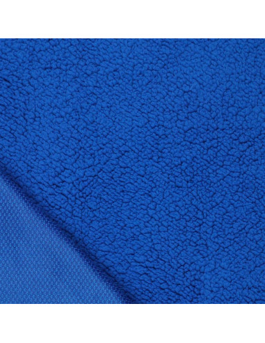 Tissu sherpa - Bleu