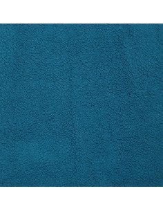 Tissu sherpa - Bleu pétrole 2