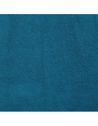 Tissu sherpa - Bleu pétrole