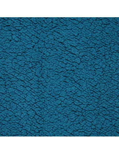 Tissu sherpa - Bleu pétrole