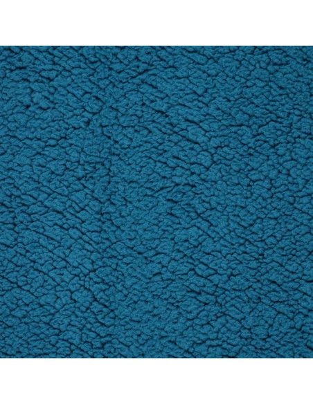 Tissu sherpa - Bleu pétrole