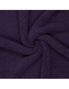 Tissu sherpa - Violet foncé