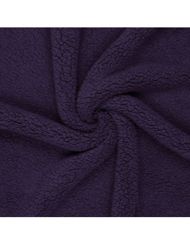 Tissu sherpa - Violet foncé