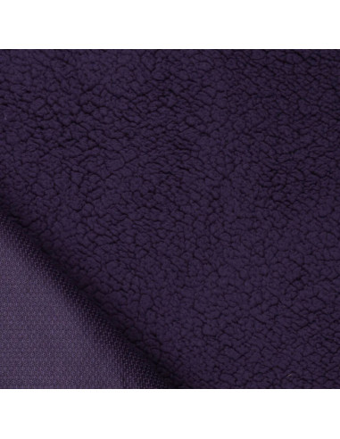 Tissu sherpa - Violet foncé