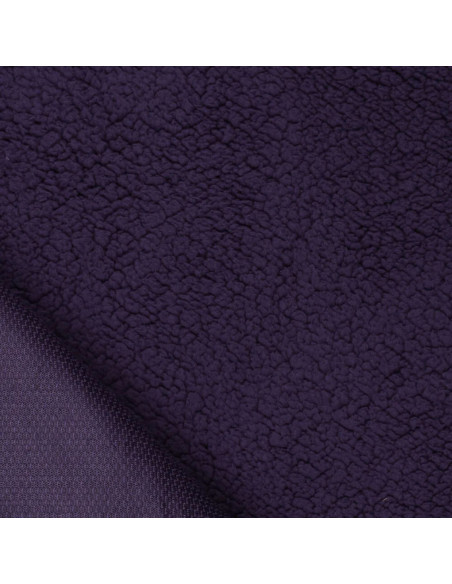 Tissu sherpa - Violet foncé