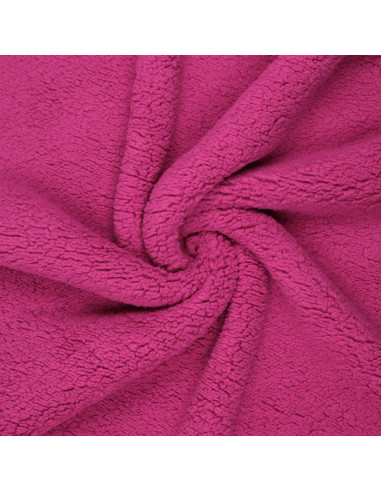 Tissu sherpa - Fuchsia