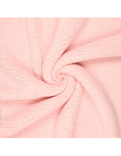 Tissu sherpa - Rose layette