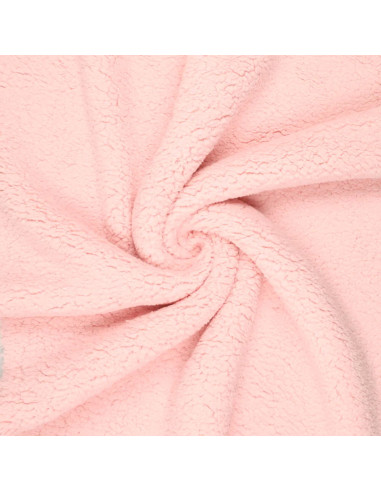 Tissu sherpa - Rose layette