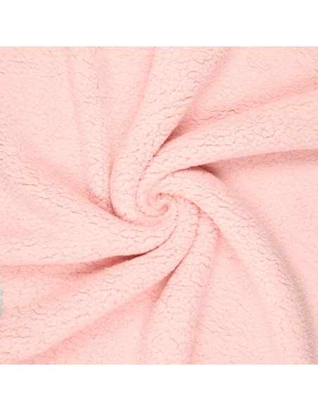 Tissu sherpa - Rose layette