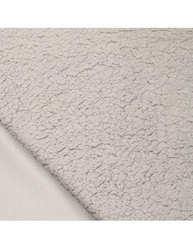 Tissu sherpa - Gris souris