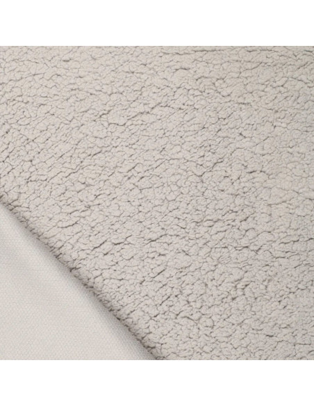 Tissu sherpa - Gris souris