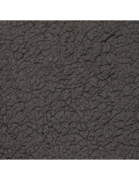 Tissu sherpa - Gris anthracite