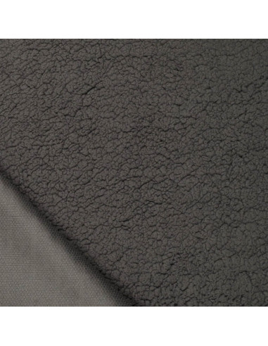 Tissu sherpa - Gris anthracite